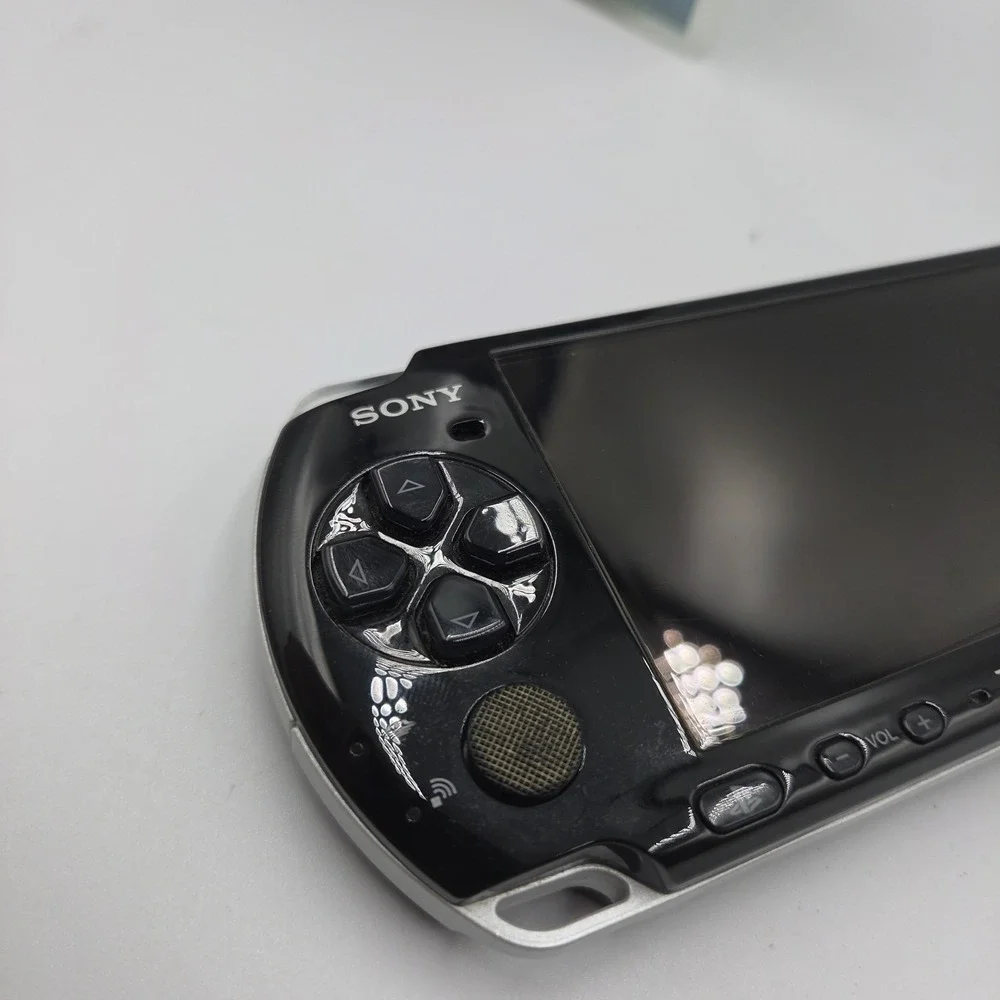 Sony PSP-3000 Black Japan Import Console Tested Reads UMD No Battery + Game